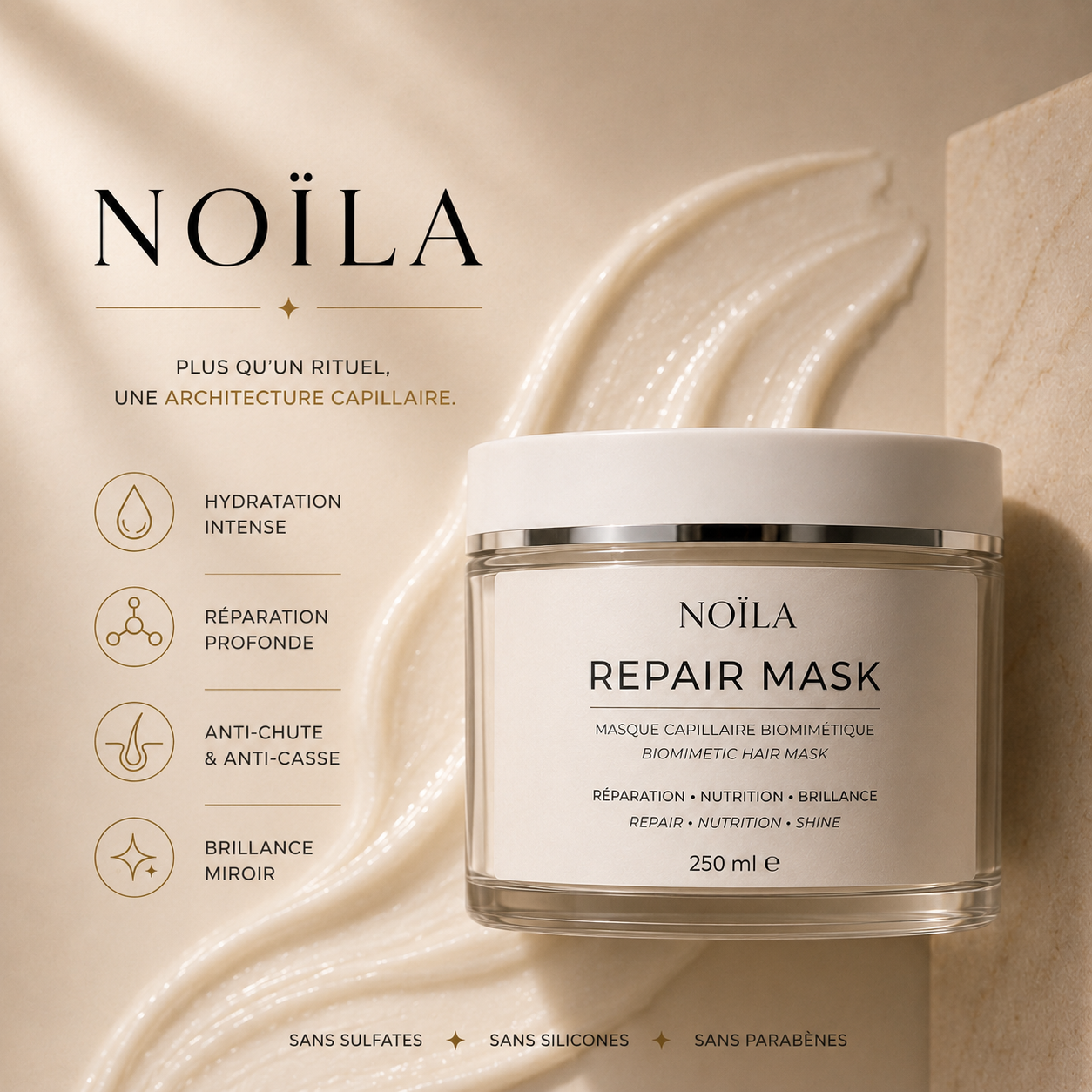 Repair Mask - Masque capillaire biomimétique