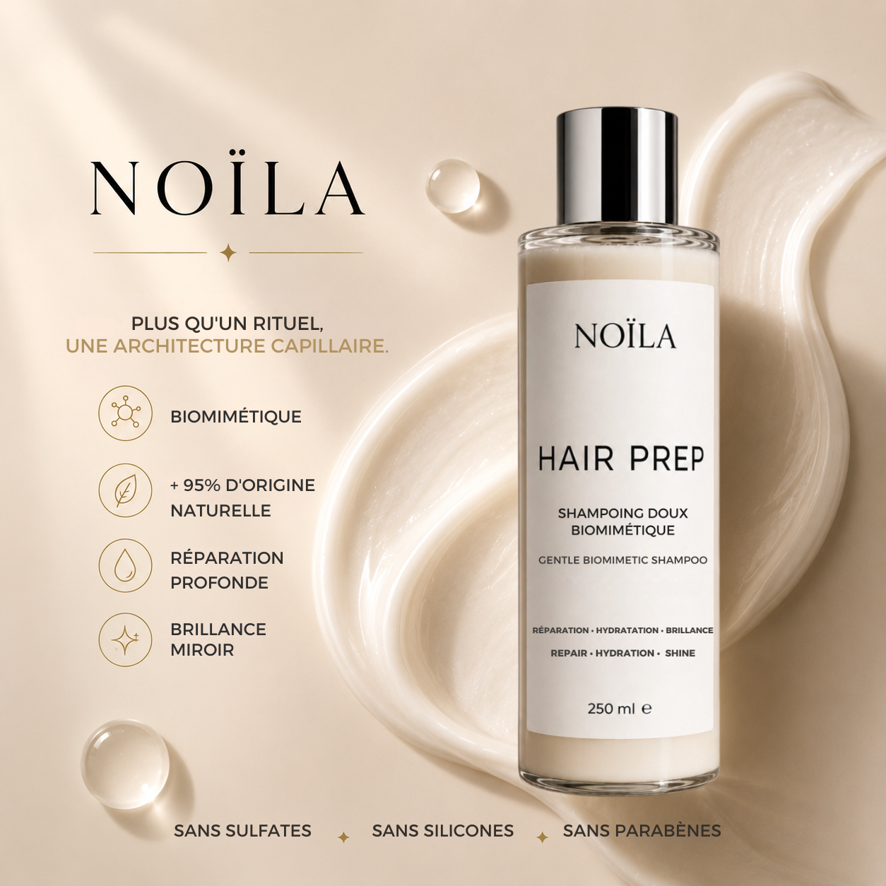 Hair Prep - Shampoing doux Biomimétique
